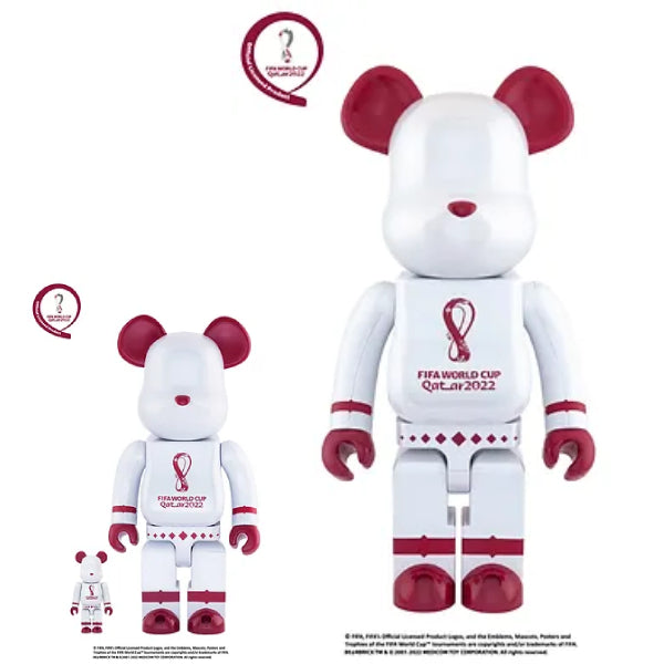 BE@RBRICK OFFICIAL LICENSED PRODUCT OF FIFA 世界盃QATAR 2022 鉻